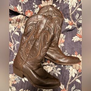 Montana West Brown Cowboy Boots